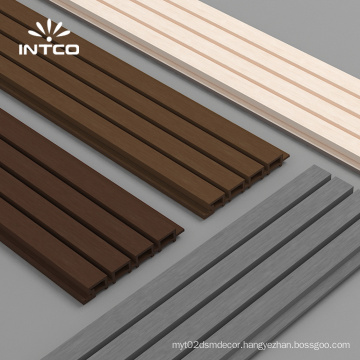 Intco New Arrival Waterproof Wood Plastic Composite Embossed Outdoor 3D WPC Hollow Decking